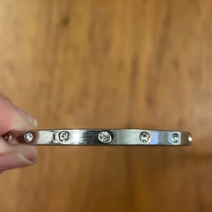 Kate Spade silver crystal bracelet
